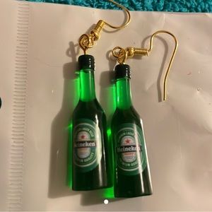 Heineken earrings. New never worn.